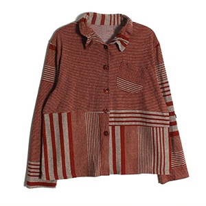 stripe knit shirt